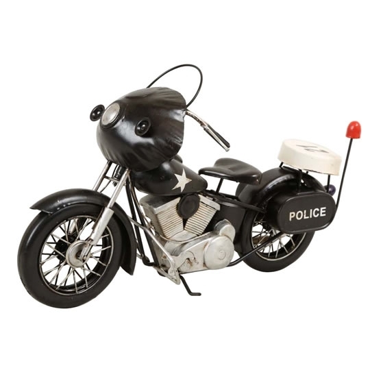 ブリキのバイク アメリカンポリスオートバイ(Mサイズ)