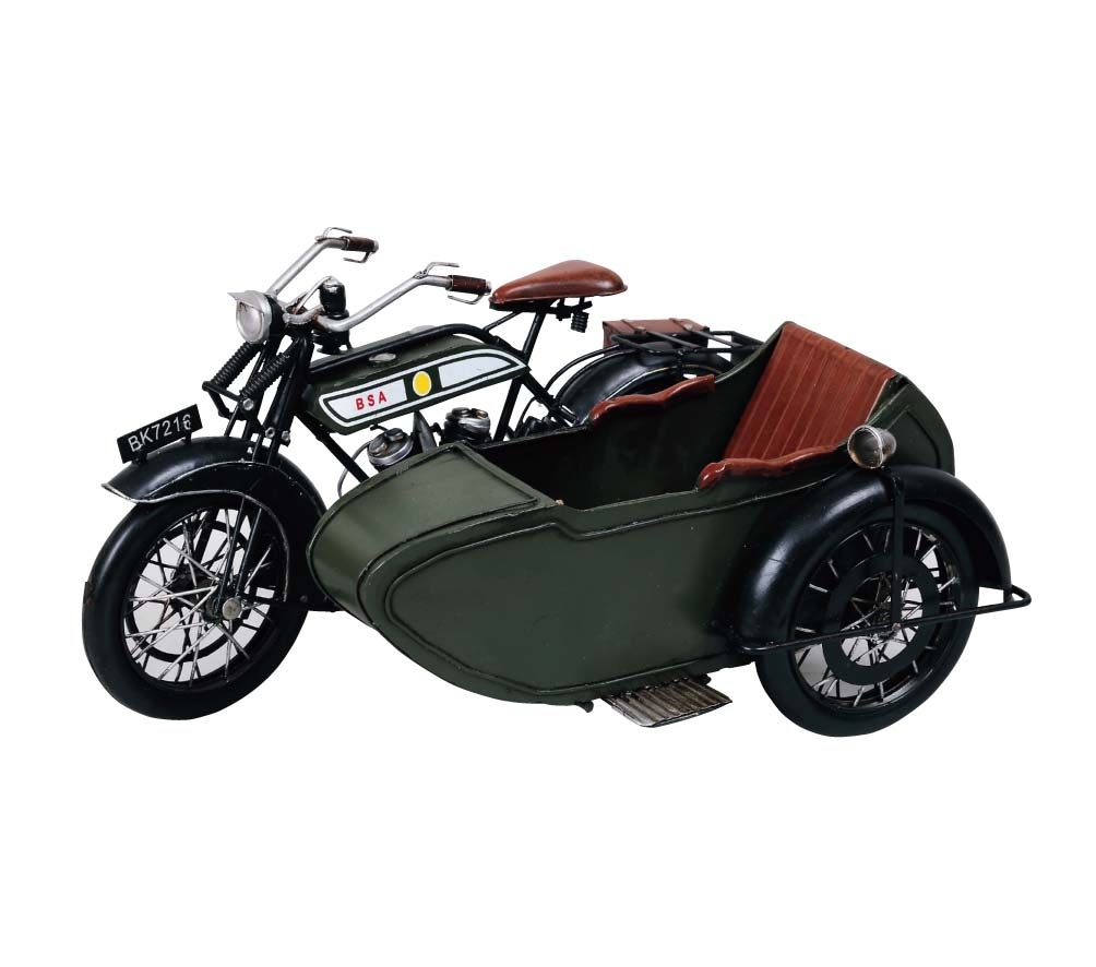 ブリキのバイク BSAモデルサイドカー(Mサイズ)