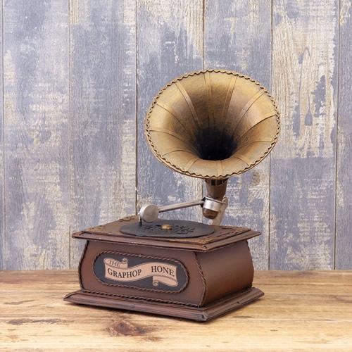 ブリキの貯金箱 Phonograph(蓄音機)
