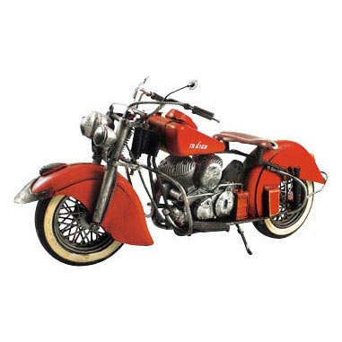 ブリキのバイク インディアン(Indian)スカウトモデル ヴィンテージオートバイ(Lサイズ)