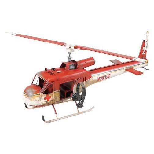 ブリキの飛行機 救助ヘリコプターN2839F(LLサイズ)