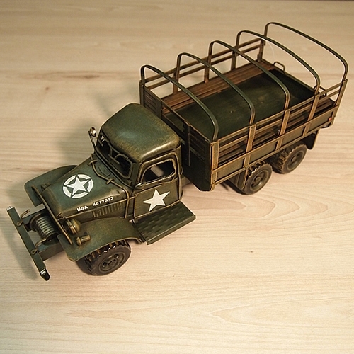 ブリキの車 アメリカ軍用トラック(Mサイズ)