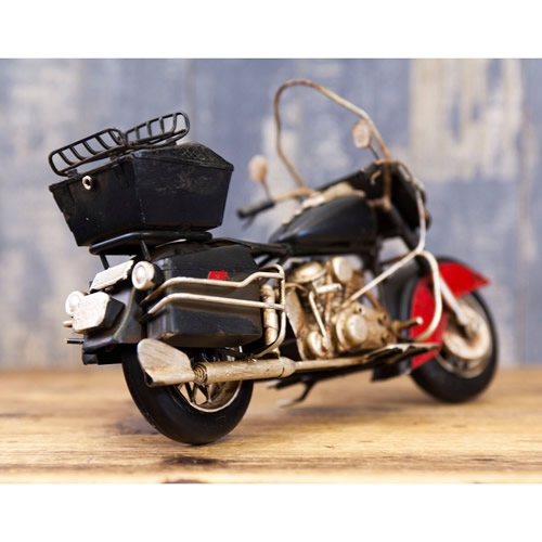 ブリキのバイク ハーレーダビッドソンモデルアメリカンオートバイ／WILD SEVEN BK(Mサイズ)
