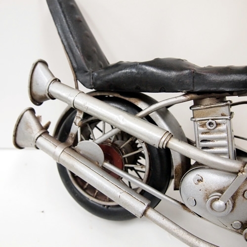 ブリキのバイク ドラマ『GTO』タイアップ  ハーレーダビットソンモデルアメリカンオートバイチョッパー／星条旗(Lサイズ)