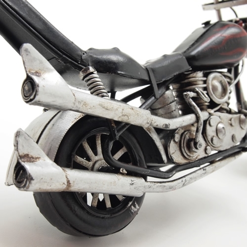 ブリキのバイク ドラマ『GTO』タイアップ ハーレーダビッドソンモデル アメリカンオートバイ チョッパータイプ／ファイヤー(Mサイズ)