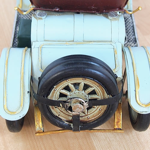 ブリキの車 1910年代クラシックカー(旧車)(Mサイズ)／ライトブルー