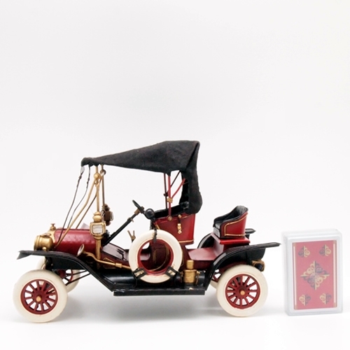 ブリキの車 1910年代クラシックカー(旧車)(Mサイズ)／レッド