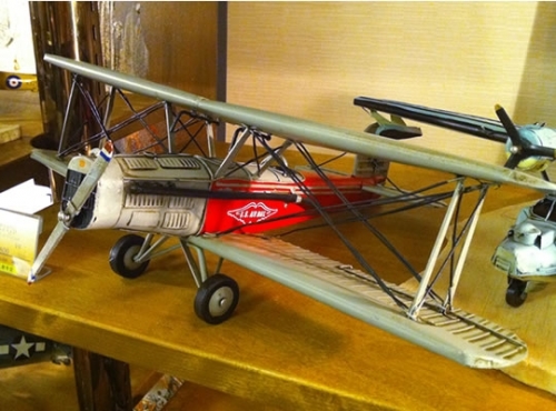 ブリキの飛行機 複葉C150(Lサイズ)